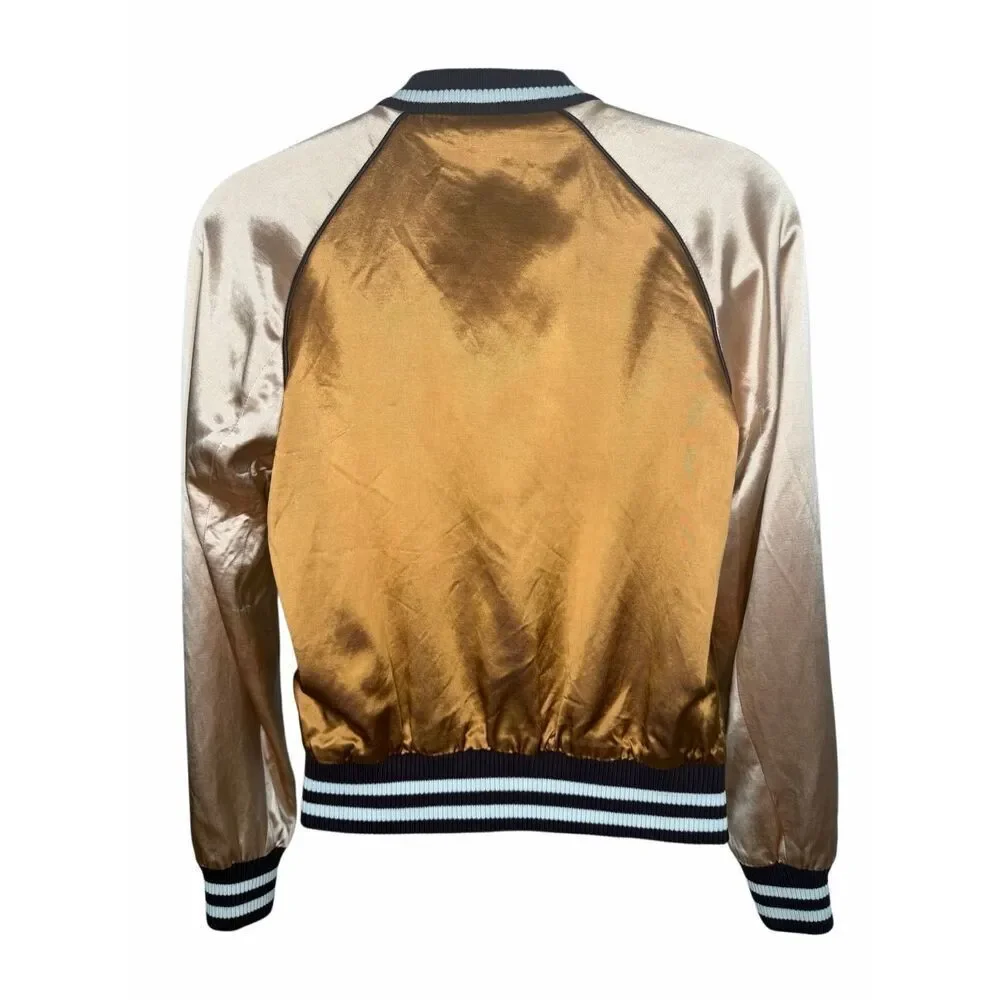 MOTHER The Letterman Zip Jacket in Two Sides Of The Same Coin XS - Picture 6 of 13